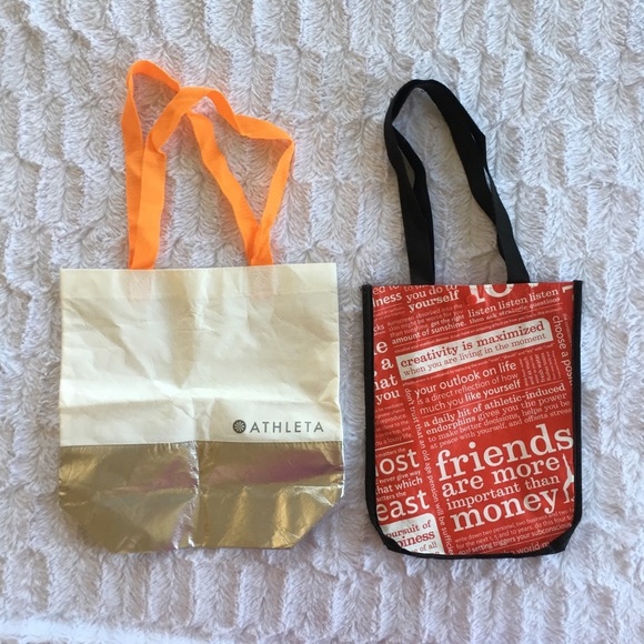 lululemon athletica Handbags - Lululemon and Athleta Small Shopping Totes